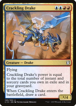 Crackling Drake [Commander 2019] | Magic Magpie