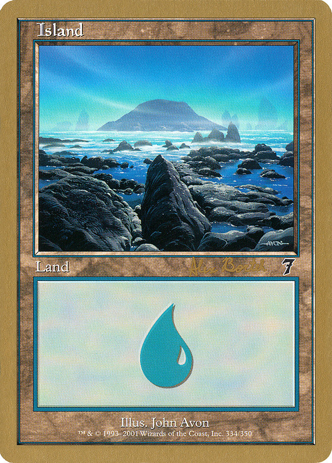 Island (ab334) (Alex Borteh) [World Championship Decks 2001] | Magic Magpie