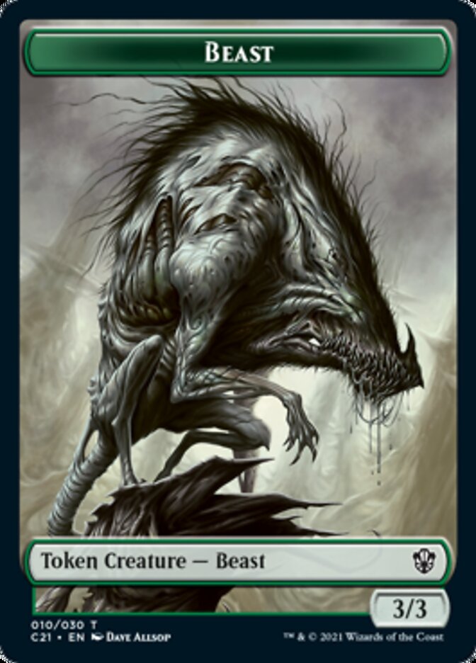 Beast (010) // Fish Token [Commander 2021 Tokens] | Magic Magpie