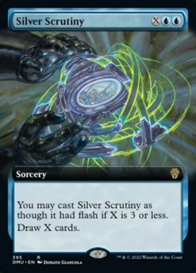 Silver Scrutiny (Extended Art) [Dominaria United] | Magic Magpie