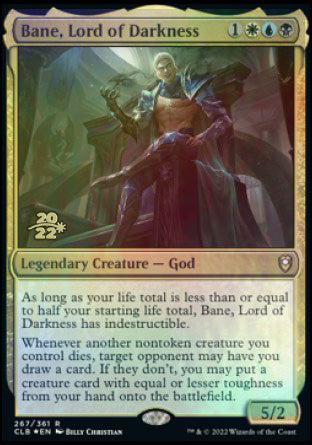 Bane, Lord of Darkness [Commander Legends: Battle for Baldur's Gate Prerelease Promos] | Magic Magpie