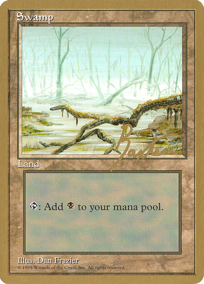 Swamp (gb372) (George Baxter) [Pro Tour Collector Set] | Magic Magpie