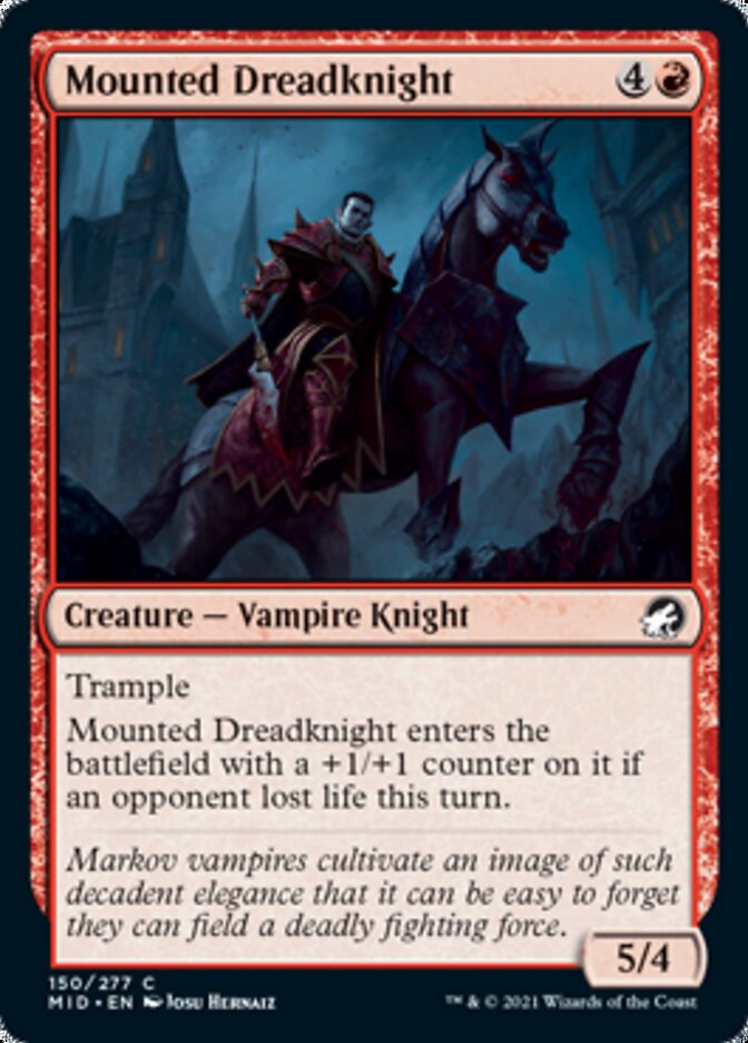 Mounted Dreadknight [Innistrad: Midnight Hunt] | Magic Magpie