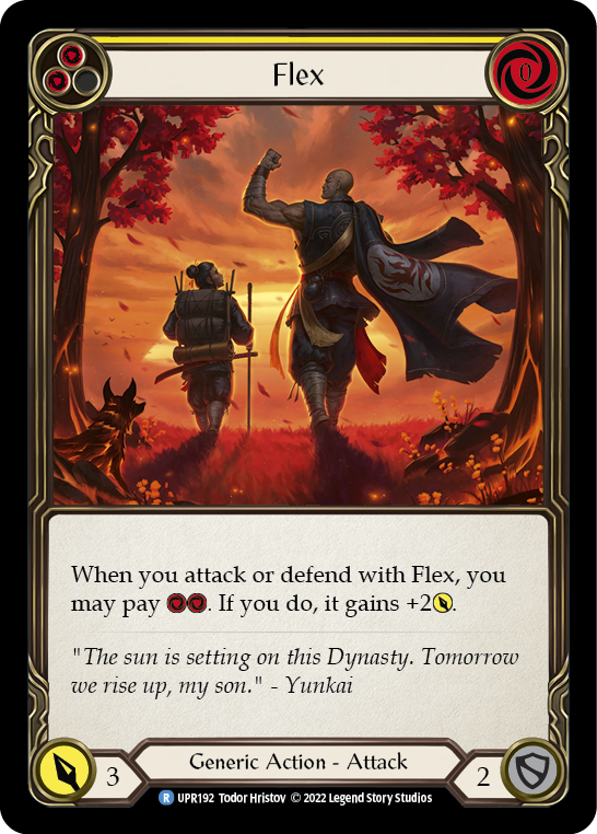 Flex (Yellow) [UPR192] (Uprising)  Rainbow Foil | Magic Magpie