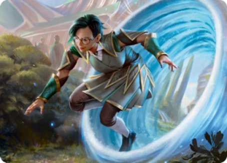 Vortex Runner Art Card [Strixhaven: School of Mages Art Series] | Magic Magpie