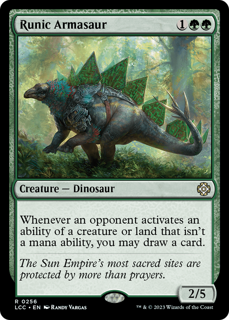 Runic Armasaur [The Lost Caverns of Ixalan Commander] | Magic Magpie