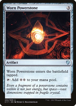 Worn Powerstone [Commander 2017] | Magic Magpie