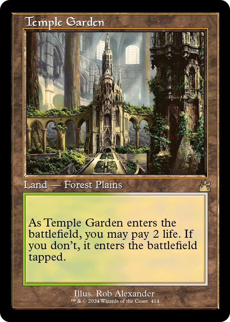 Temple Garden (Retro) [Ravnica Remastered] | Magic Magpie