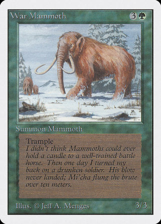 War Mammoth [Unlimited Edition] | Magic Magpie