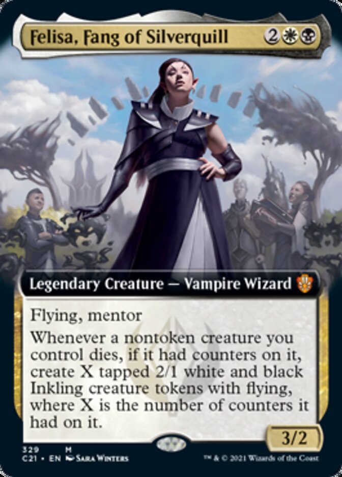 Felisa, Fang of Silverquill (Extended) [Commander 2021] | Magic Magpie