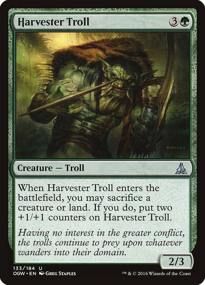 Harvester Troll [Oath of the Gatewatch] | Magic Magpie