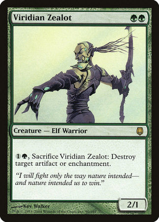 Viridian Zealot [Darksteel] | Magic Magpie