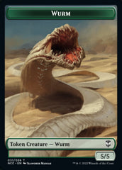Elf Warrior // Wurm Double-sided Token [Streets of New Capenna Commander Tokens] | Magic Magpie