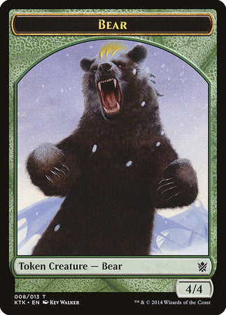 Bear Token [Khans of Tarkir Tokens] | Magic Magpie