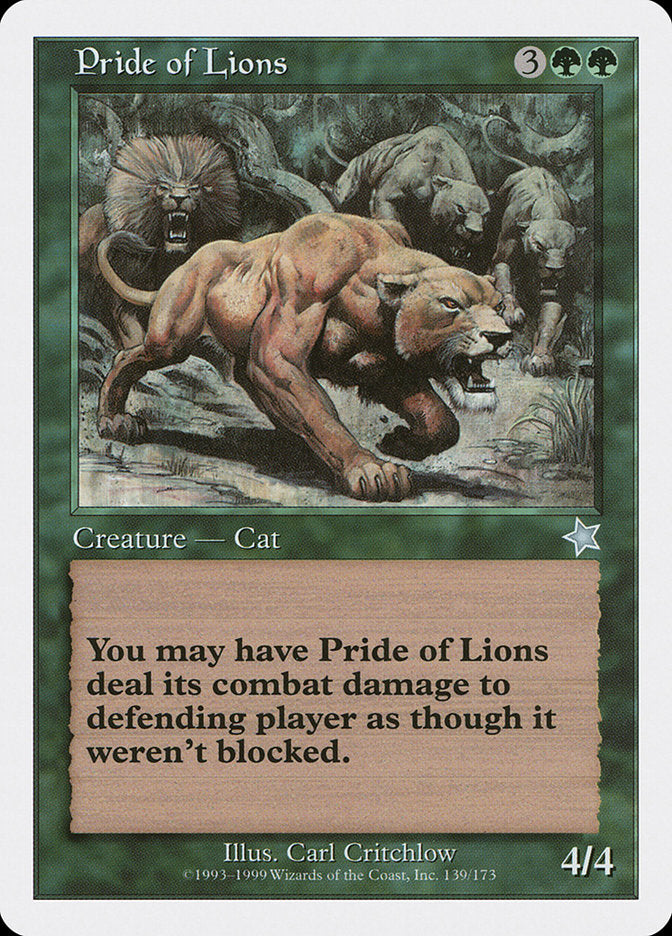 Pride of Lions [Starter 1999] | Magic Magpie