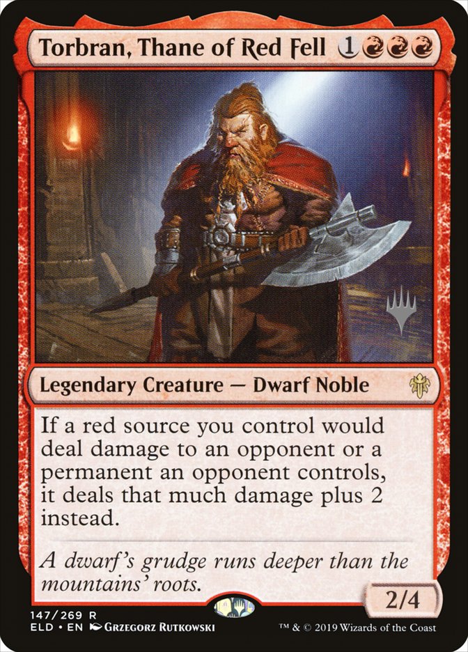 Torbran, Thane of Red Fell (Promo Pack) [Throne of Eldraine Promos] | Magic Magpie