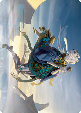 Moonfolk Puzzlemaker Art Card [Kamigawa: Neon Dynasty Art Series] | Magic Magpie