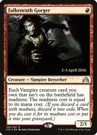 Falkenrath Gorger [Shadows over Innistrad Promos] | Magic Magpie