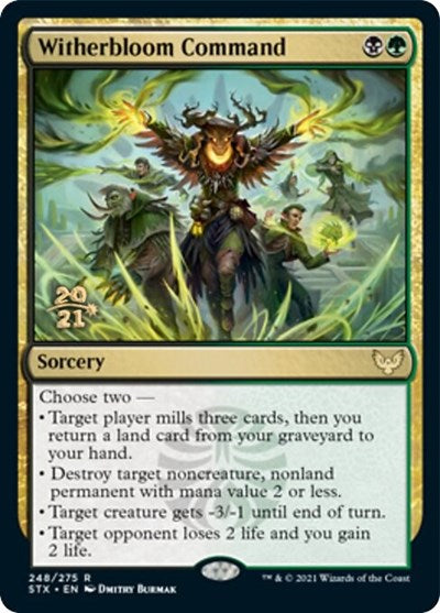 Witherbloom Command [Strixhaven: School of Mages Prerelease Promos] | Magic Magpie