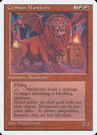 Crimson Manticore [Fourth Edition] | Magic Magpie