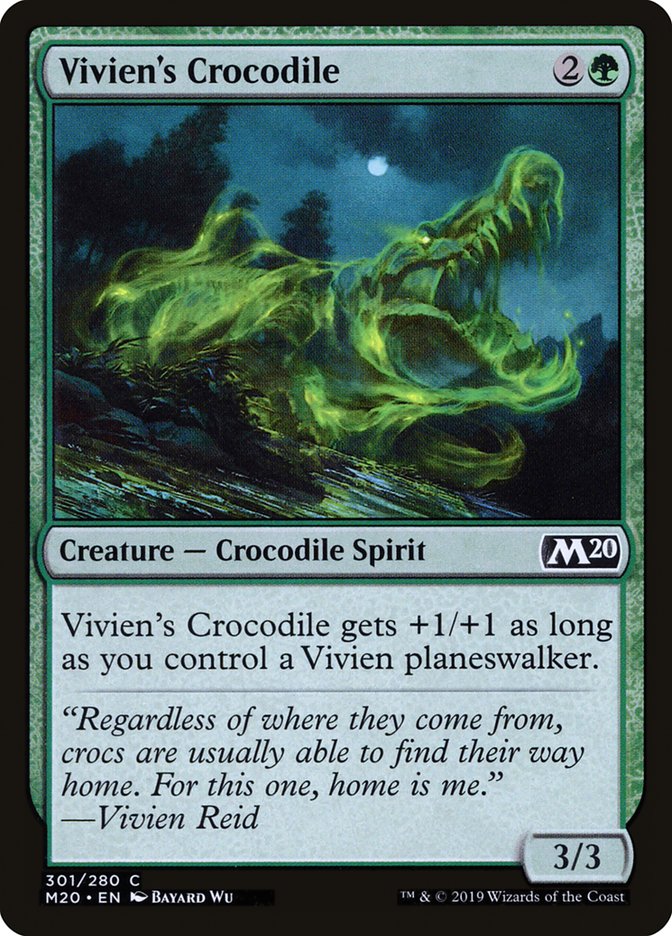 Vivien's Crocodile [Core Set 2020] | Magic Magpie