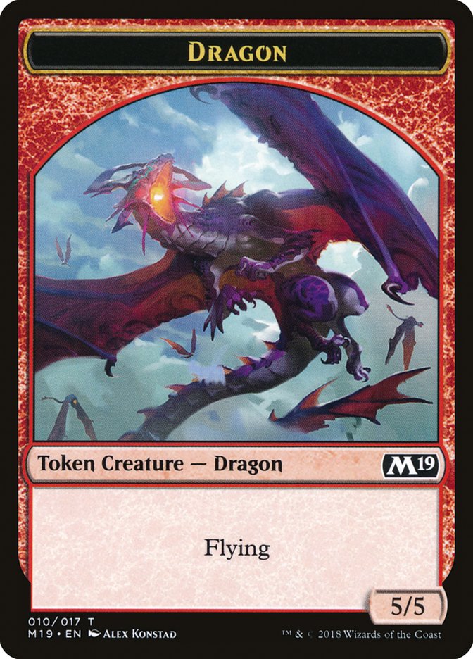 Dragon (010/017) [Core Set 2019 Tokens] | Magic Magpie