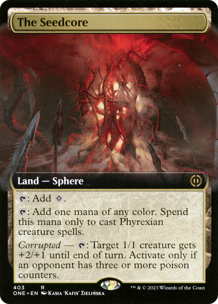 The Seedcore (Extended Art) [Phyrexia: All Will Be One] | Magic Magpie