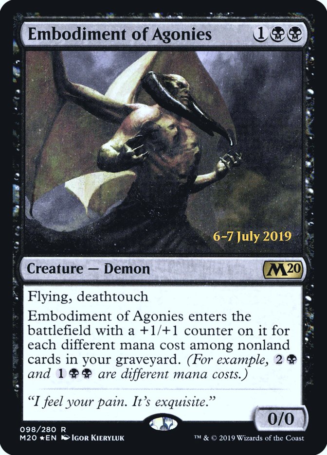 Embodiment of Agonies  [Core Set 2020 Prerelease Promos] | Magic Magpie