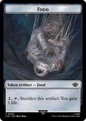 Smaug // Food (0024) Double-Sided Token (Surge Foil) [The Lord of the Rings: Tales of Middle-Earth Tokens] | Magic Magpie