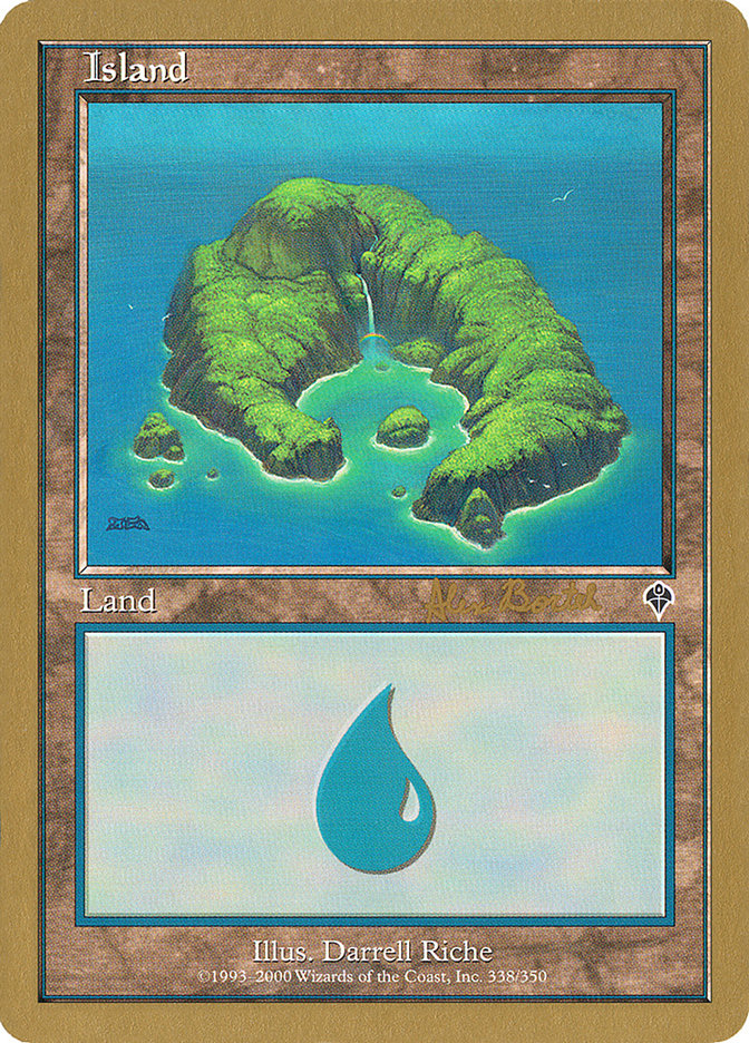 Island (ab338) (Alex Borteh) [World Championship Decks 2001] | Magic Magpie