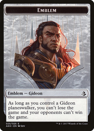 Emblem - Gideon of the Trials [Amonkhet Tokens] | Magic Magpie
