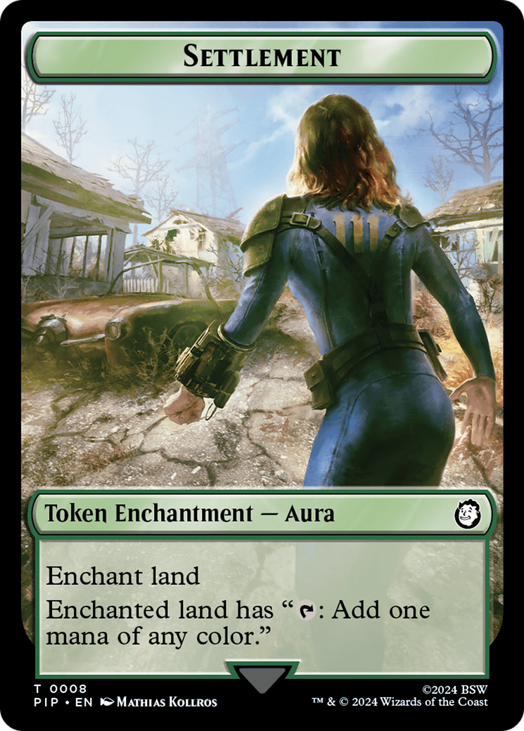 Junk // Settlement Double-Sided Token [Fallout Tokens] | Magic Magpie