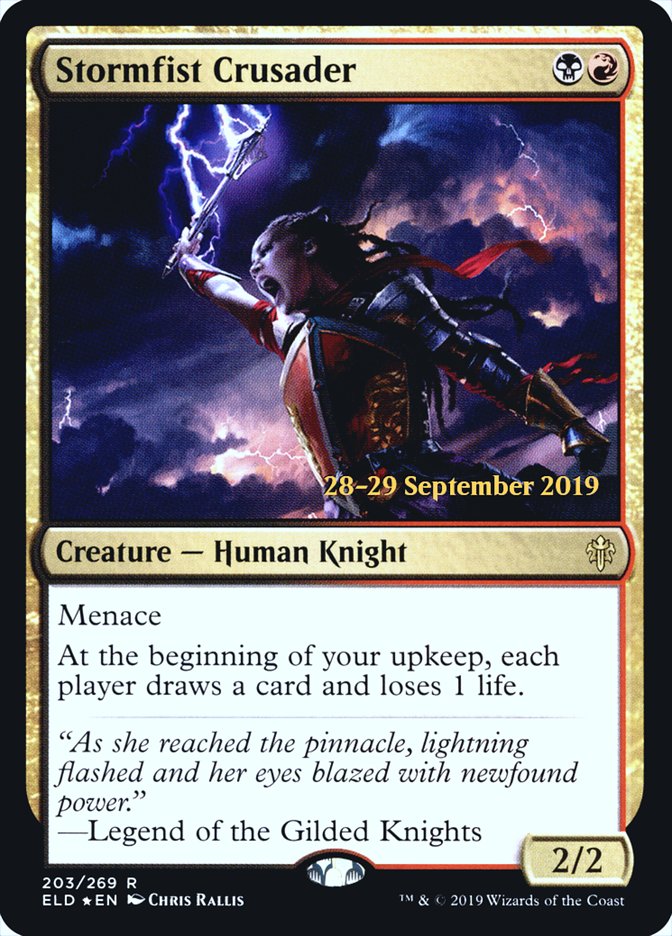 Stormfist Crusader  [Throne of Eldraine Prerelease Promos] | Magic Magpie