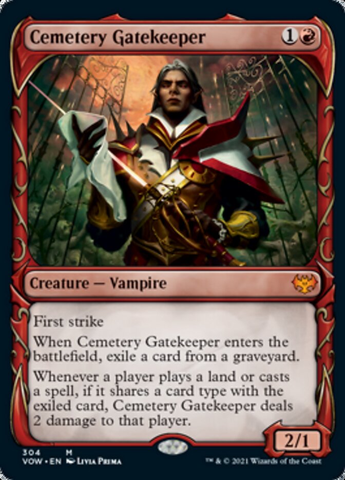 Cemetery Gatekeeper (Showcase Fang Frame) [Innistrad: Crimson Vow] | Magic Magpie