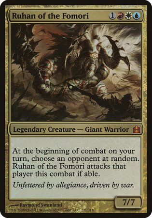 Ruhan of the Fomori (Oversized) [Commander 2011 Oversized] | Magic Magpie