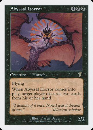Abyssal Horror [Seventh Edition] | Magic Magpie