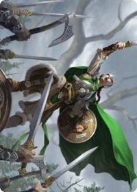 Maja, Bretagard Protector Art Card [Kaldheim: Art Series] | Magic Magpie