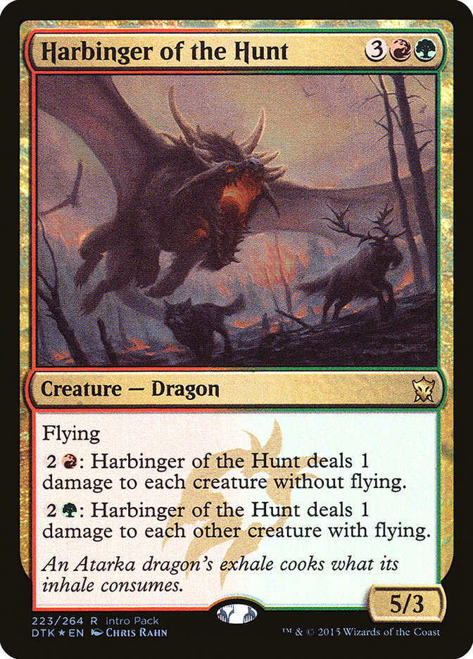 Harbinger of the Hunt (Intro Pack) [Dragons of Tarkir Promos] | Magic Magpie