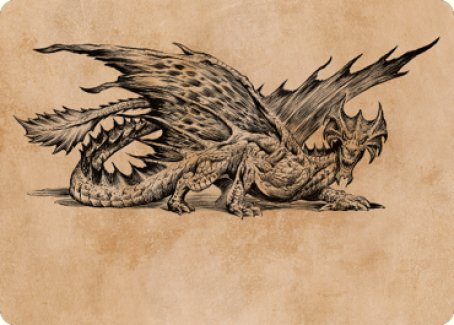 Ancient Brass Dragon Art Card (49) [Commander Legends: Battle for Baldur's Gate Art Series] | Magic Magpie