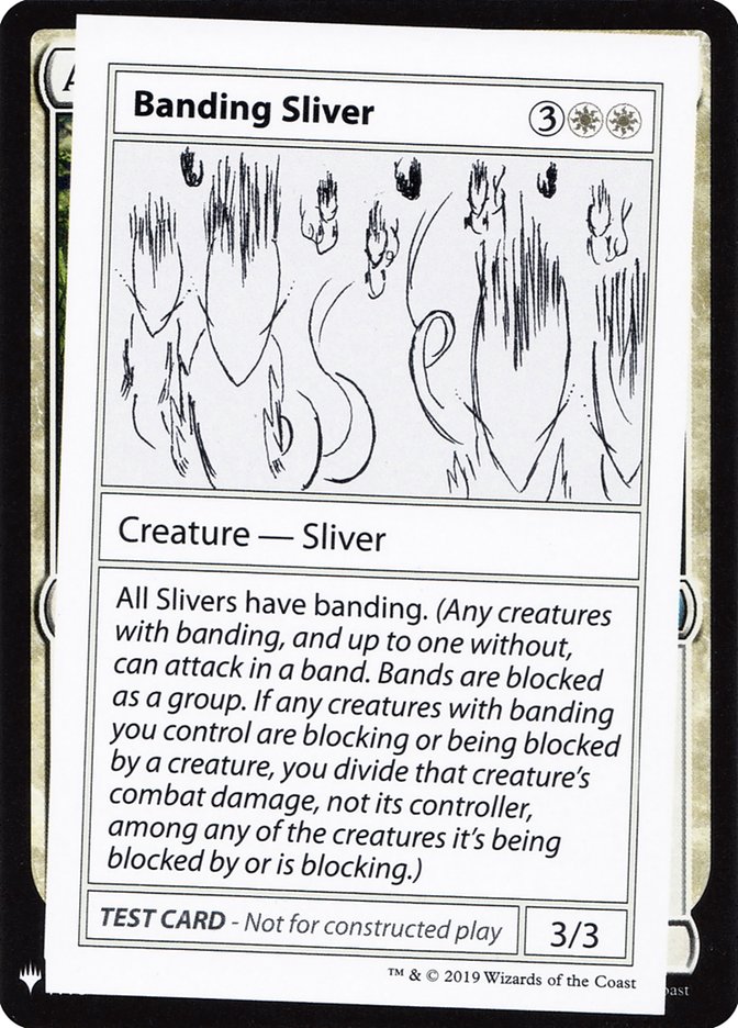 Banding Sliver [Mystery Booster Playtest Cards] | Magic Magpie