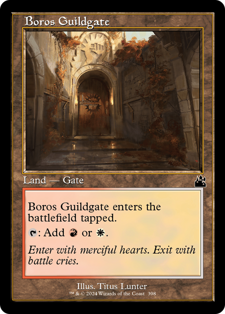 Boros Guildgate (Retro Frame) [Ravnica Remastered] | Magic Magpie