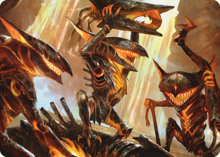 Gleeful Demolition Art Card [Phyrexia: All Will Be One Art Series] | Magic Magpie