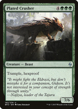 Plated Crusher [Battle for Zendikar] | Magic Magpie