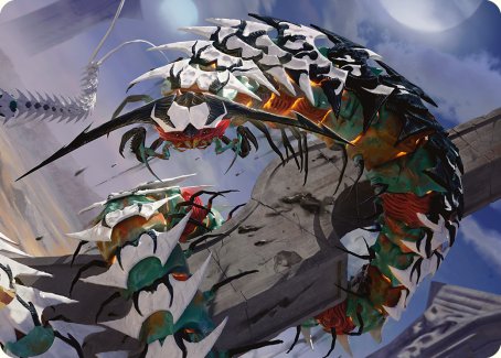 Atraxa's Skitterfang Art Card [Phyrexia: All Will Be One Art Series] | Magic Magpie