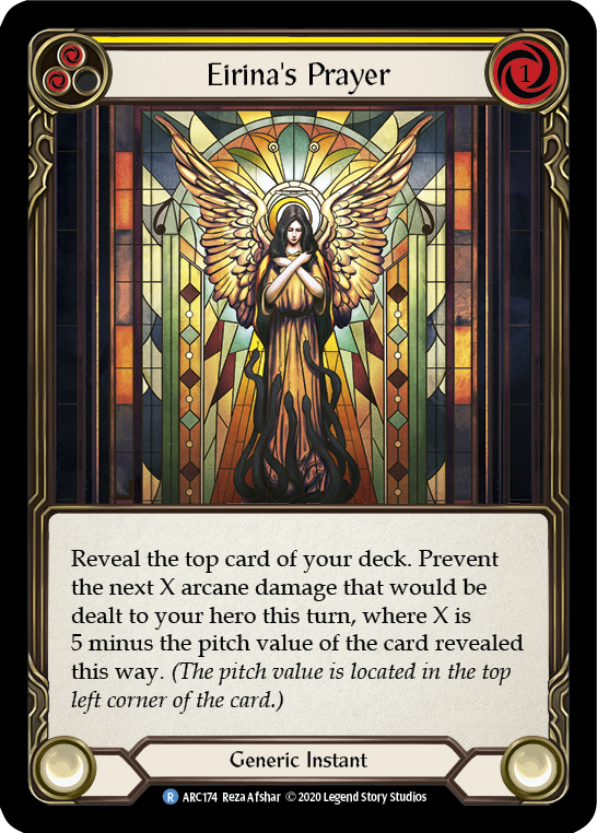 Eirina's Prayer (Yellow) [U-ARC174] Unlimited Rainbow Foil | Magic Magpie