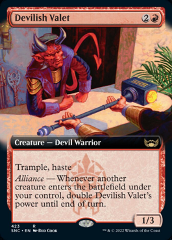 Devilish Valet (Extended Art) [Streets of New Capenna] | Magic Magpie