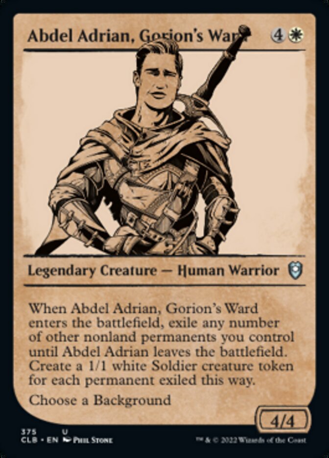 Abdel Adrian, Gorion's Ward (Showcase) [Commander Legends: Battle for Baldur's Gate] | Magic Magpie