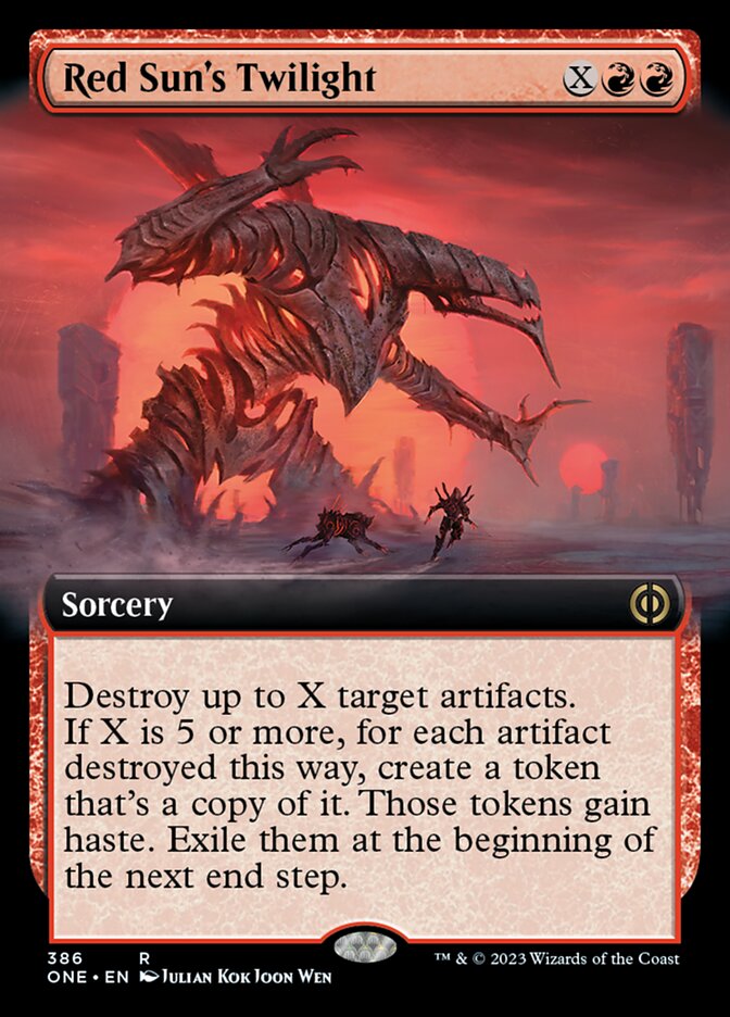 Red Sun's Twilight (Extended Art) [Phyrexia: All Will Be One] | Magic Magpie