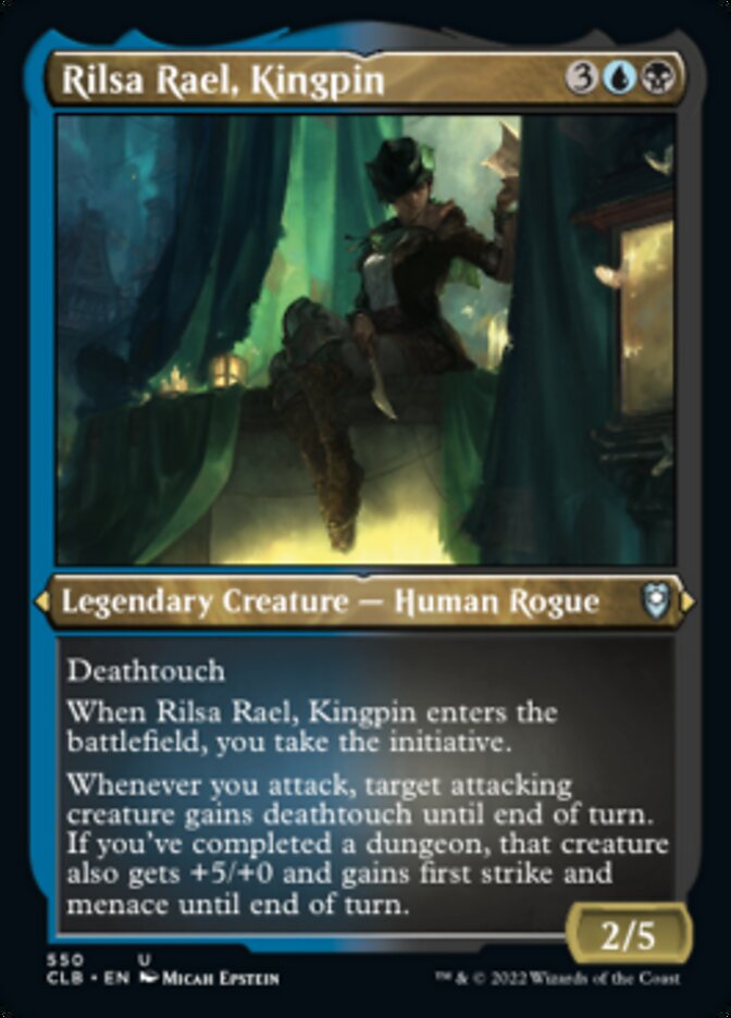 Rilsa Rael, Kingpin (Foil Etched) [Commander Legends: Battle for Baldur's Gate] | Magic Magpie