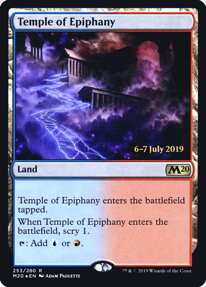 Temple of Epiphany  [Core Set 2020 Prerelease Promos] | Magic Magpie